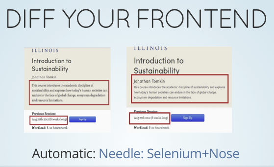 Diff your front end