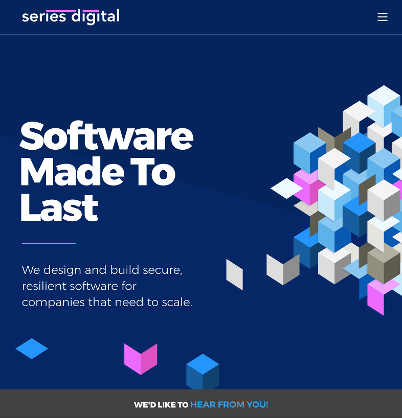 Series Digital website snapshot