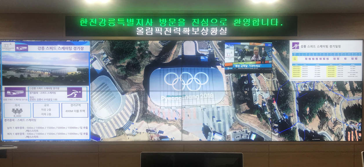 Liquid Galaxy showing Pyeongchang Olympic venues