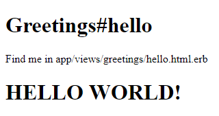 The Greetings hello world page