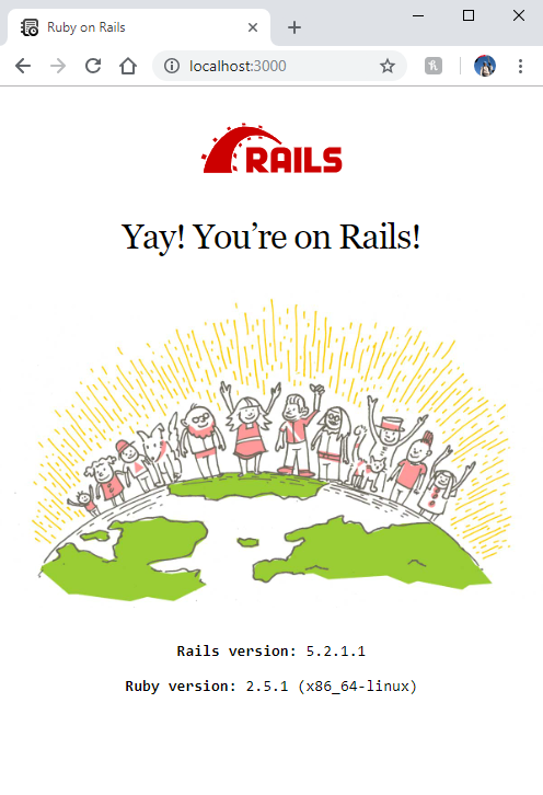 Rails app up and running