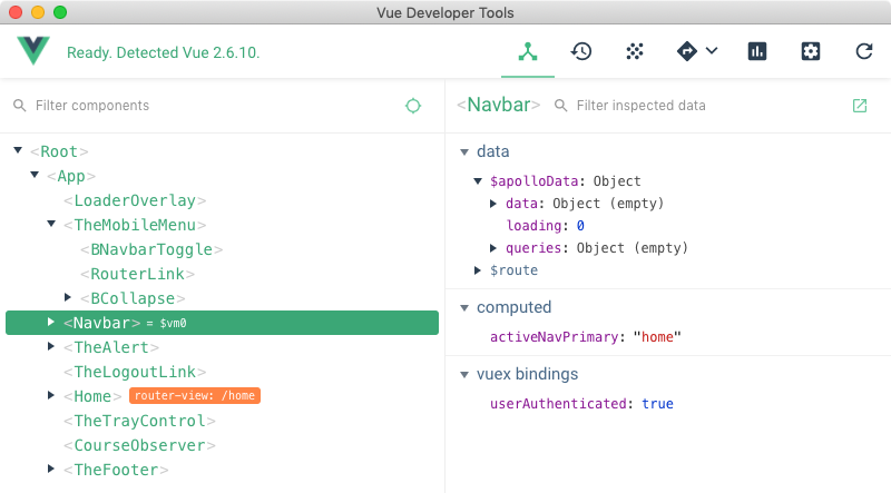 Vue.js remote devtools window