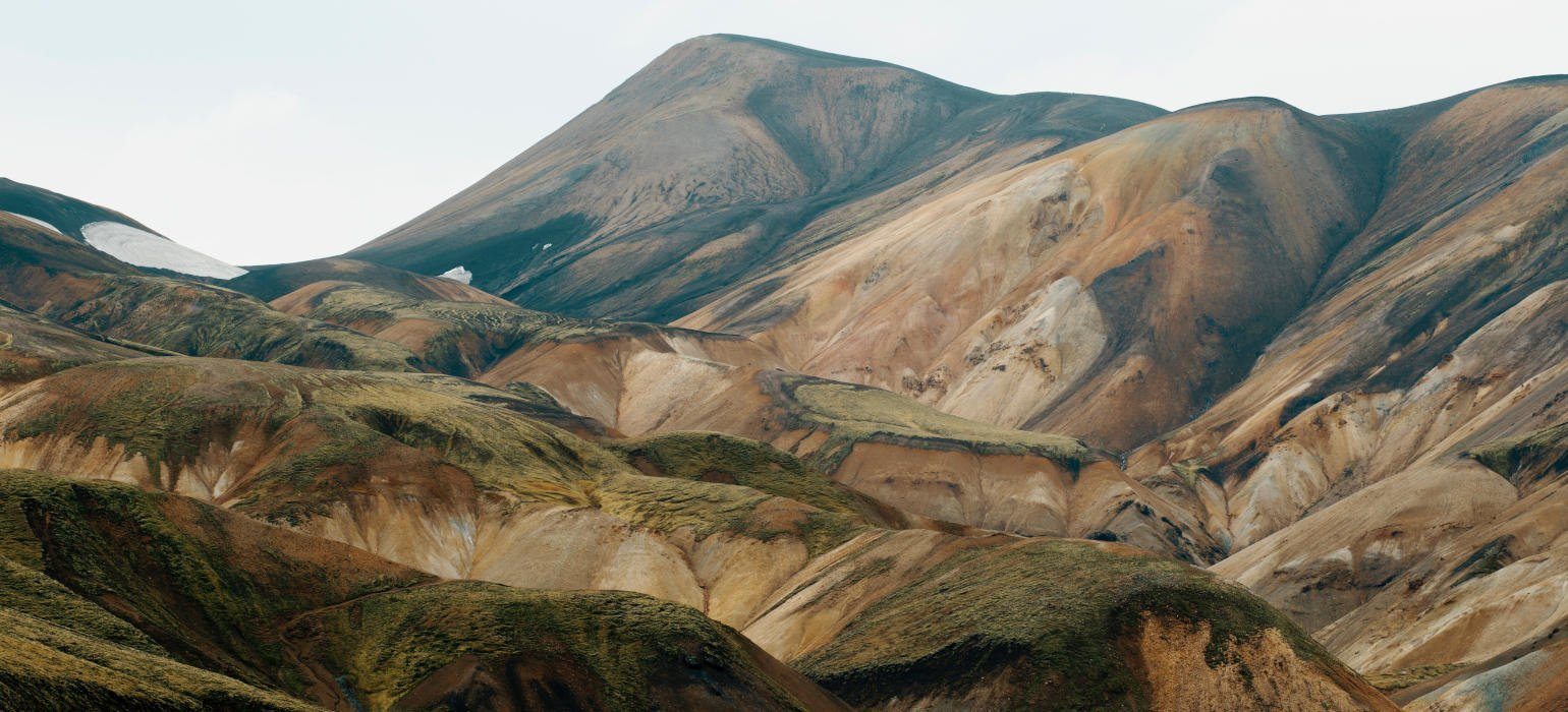 Eroded Icelandic mountain