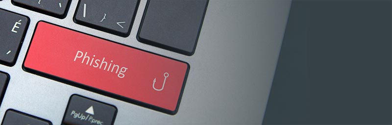 phishing key on keyboard