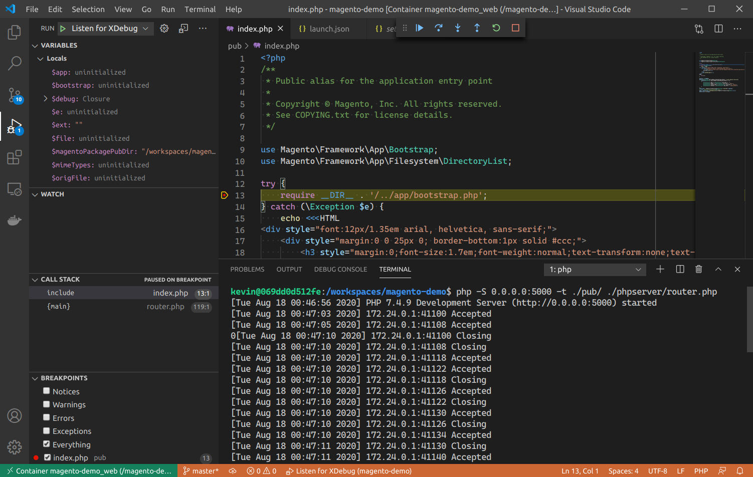 Setting up debugging in VS Code