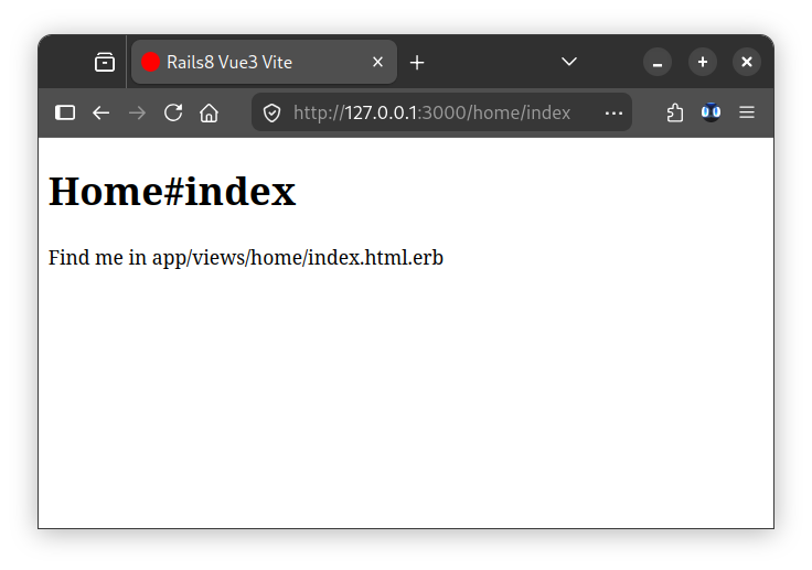The home page