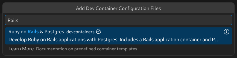Development Containers configuration